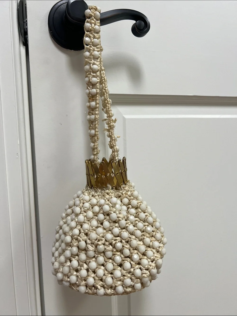 Vintage La Jule Beaded Crown Bag